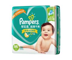 幫寶适超薄幹爽紙(zhǐ)尿褲M碼100片